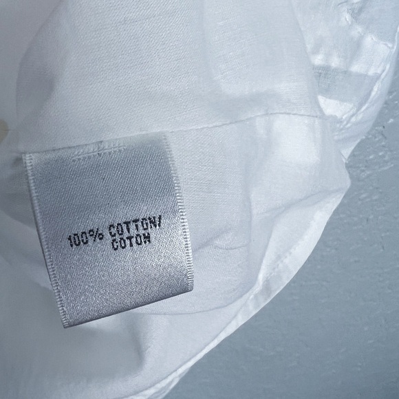 Lafayette 148 A-Line 100% Cotton White Geometric Skirt 6 - Flowy, Lined, Summer - Picture 8 of 9